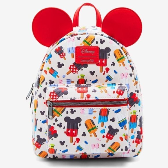 LOUNGEFLY Disney Mickey Mouse & Friends Popsicle Mini Backpack nwt main image 4